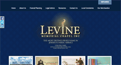 Desktop Screenshot of levinememorialchapel.com