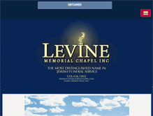 Tablet Screenshot of levinememorialchapel.com